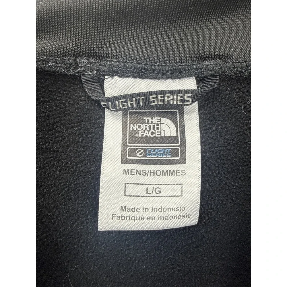 North Face Flight‎ Series Black 1/2 Zip-Up Fleece Pullover Men's Large Nice EUC